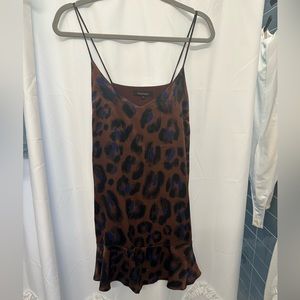 Olivaceous Leopard Print Dress